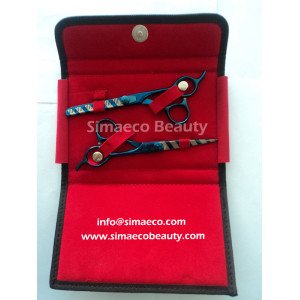 Zebra style Barber & thinning scissors set 