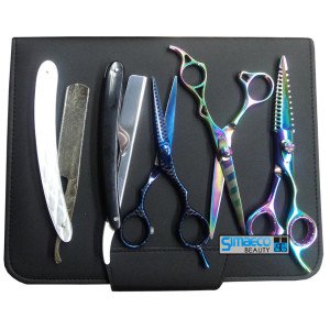 Barber scissors and Damascus Razor