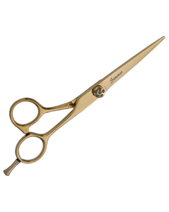 Barber Scissors Titanium Gold