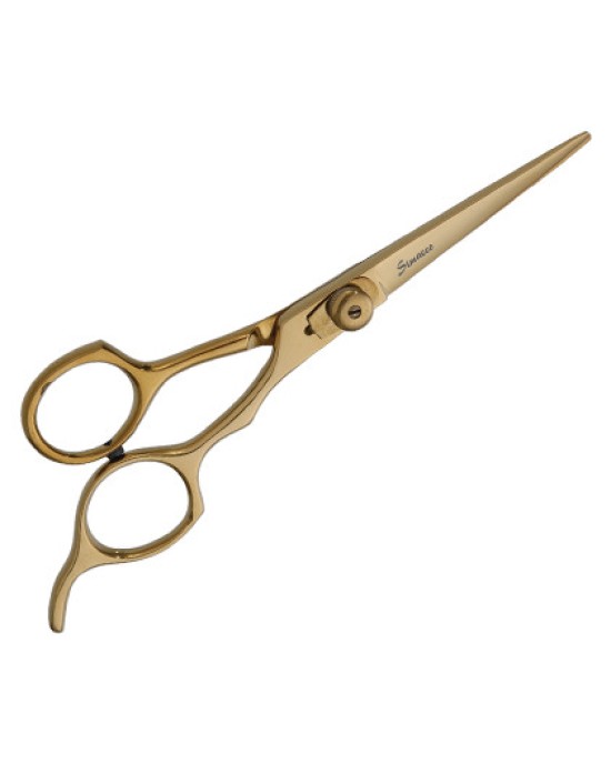 Barber Scissors Titanium Gold