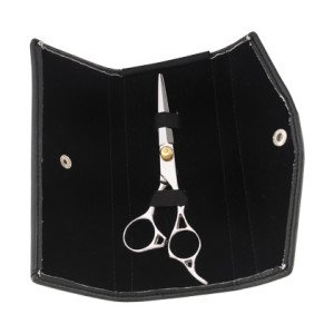 Hair Scissors With Leather Packing