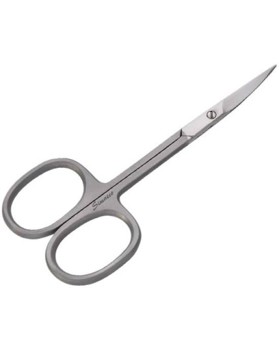Cuticle scissors half sand straight or curved