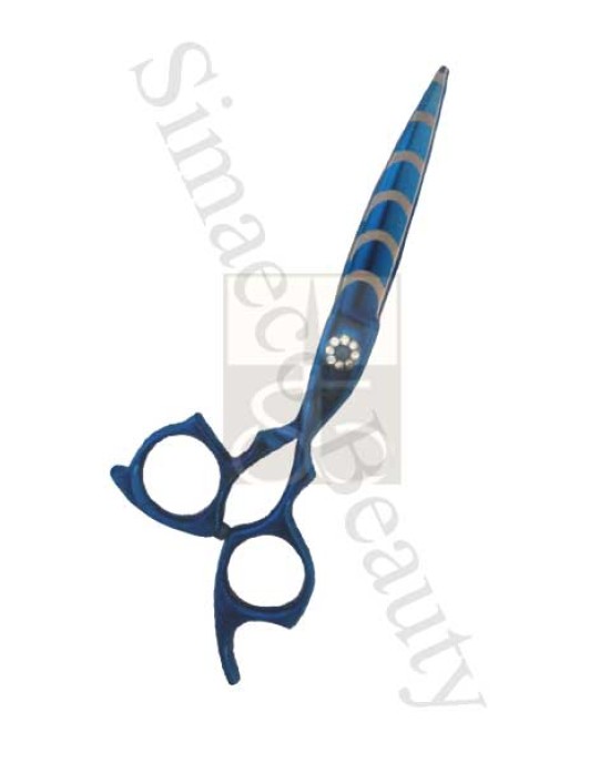 Barber Hair scissors titanium blue colour