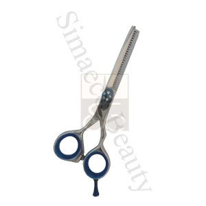 Professional thinning scissors with finger rest