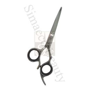 Professional hair scissors with finger rest