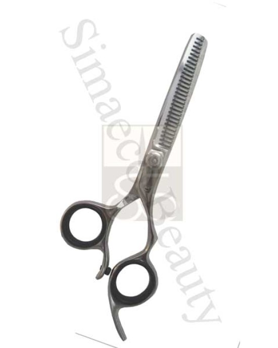 Professional thinning scissors with finger rest