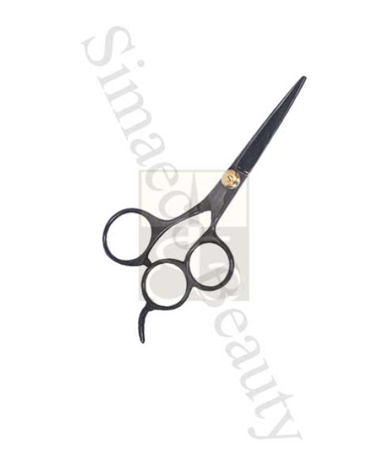 Hair scissors black coated Three rings