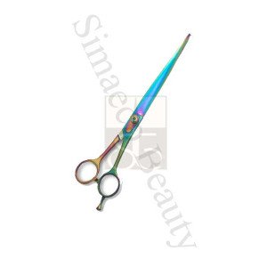 Pet Grooming Scissors Titanium Color With Finger Rest