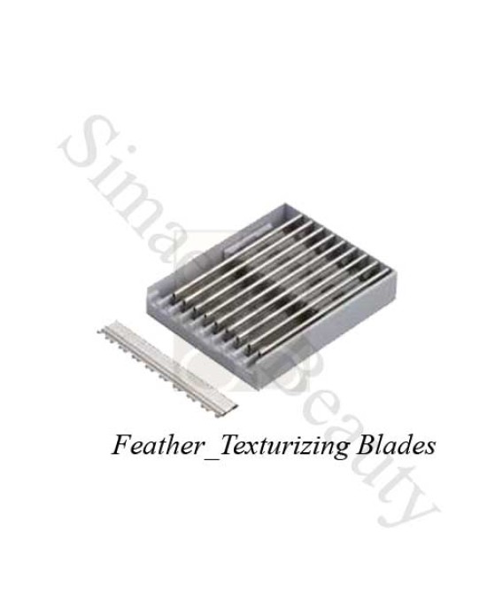 Feather texturizing blades
