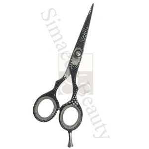 Barber Hair scissors Black Color With White Dotted