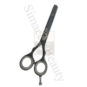 Thinning Scissors Black Color Coated With Finger Rest