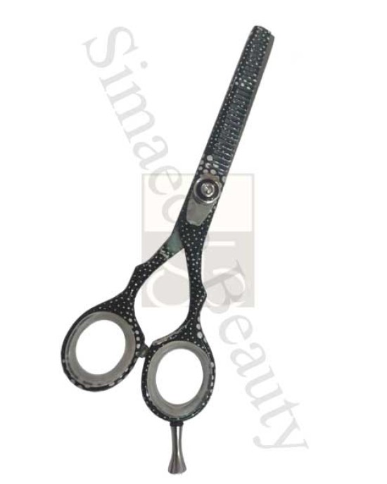 Thinning Scissors Black Color Coated With Finger Rest